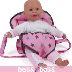 Porte-bébé poupée - Bayer Chic 2000 - Étoiles grises
