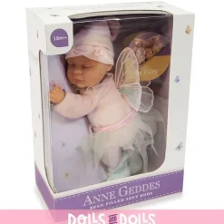 Poupée Anne Geddes 23 cm - Fée rose