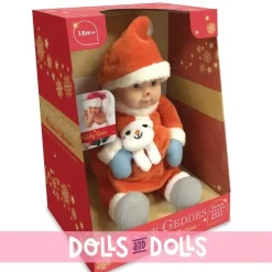 Poupée Anne Geddes 23 cm - Noël - Bébé père noël