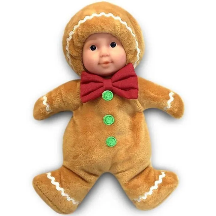 Poupée Anne Geddes 23 cm - Noël - Bébé bonhomme en pain d'épice