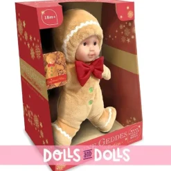 Poupée Anne Geddes 23 cm - Noël - Bébé bonhomme en pain d'épice