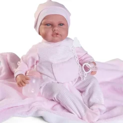 Poupée Antonio Juan 50 cm - BabyDoo Palabritas avec couverture
