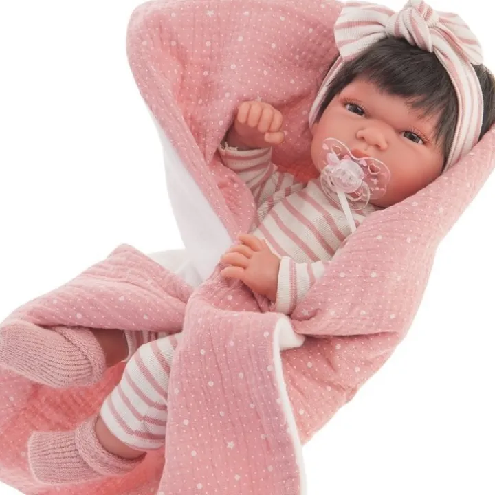 Poupée Antonio Juan 33 cm - Baby Toneta avec couverture