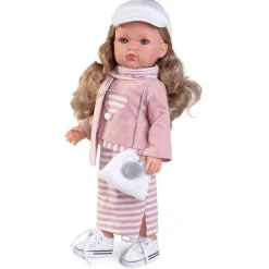 Poupée Antonio Juan 45 cm - Bella robe rayée