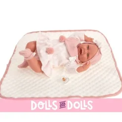 Poupée Antonio Juan 40 cm - Carla avec couverture matelassée