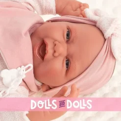 Poupée Antonio Juan 40 cm - Carla avec couverture matelassée