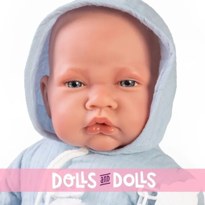 Poupée Antonio Juan 42 cm - Coussin nouveau-né avec petit poisson