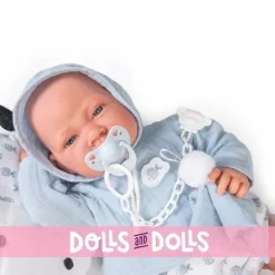 Poupée Antonio Juan 42 cm - Coussin nouveau-né avec petit poisson