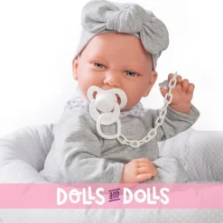 Poupée Antonio Juan 42 cm - Carla nouveau-né avec berceau-nid