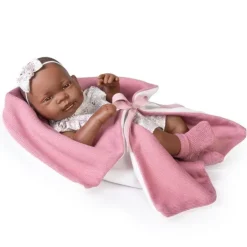 Poupée Antonio Juan 42 cm - Couple mulâtre nouveau-né avec couverture