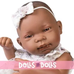 Poupée Antonio Juan 42 cm - Couple mulâtre nouveau-né avec couverture