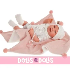 Poupée Antonio Juan 40 cm - Ensemble Léa avec des lapins et couverture