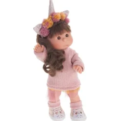 Poupée Antonio Juan 38 cm - Iris avec serre-tête licorne pour toi