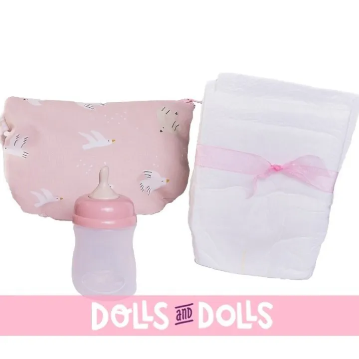 Poupée Antonio Juan 42 cm - Le nouveau-né Mia fait pipi avec une trousse de toilette