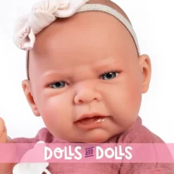Poupée Antonio Juan 42 cm - Léa nouveau-né avec sac-sac à dos pour promenade
