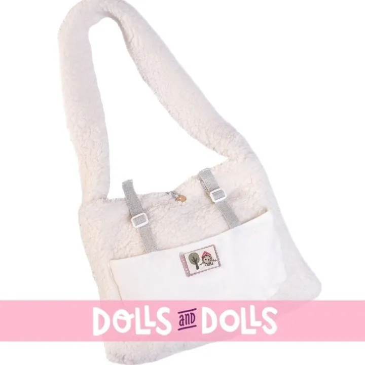 Poupée Antonio Juan 42 cm - Newborn Lea dans un sac de portage à pompon