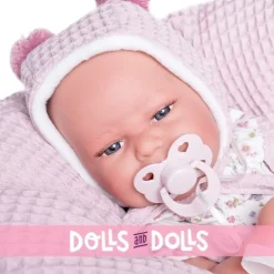 Poupée Antonio Juan 33 cm - Nouveau-né bébé Clara couple avec berceuse