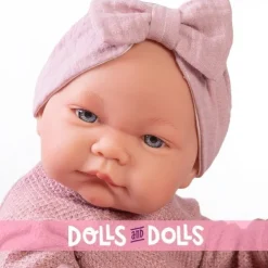 Poupée Antonio Juan 42 cm - Nica nouveau-né avec anneau de dentition et couverture