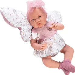 Poupée Antonio Juan 42 cm - Nouveau-né avec coussin papillon