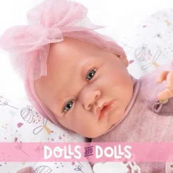 Poupée Antonio Juan 42 cm - Nouveau-né avec coussin papillon