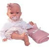 Poupée Antonio Juan 34 cm - Nouveau-né Baby Toneta Posturitas avec couverture
