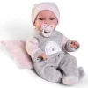Poupée Antonio Juan 34 cm - Nouveau-né Baby Toneta Posturitas petit lit