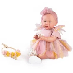 Poupée Antonio Juan 52 cm - "Mi primer Reborn" Daniela fée avec bandeau pour vous