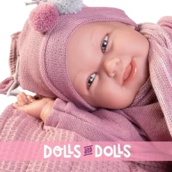 Poupée Antonio Juan 52 cm - "Mi primer Reborn" Martina avec couverture