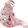 Poupée Antonio Juan 52 cm - "Mi primer Reborn" Alejandra avec pyjama et masque