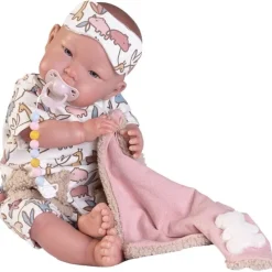 Poupée Antonio Juan 52 cm - "Mi primer Reborn" Alejandra avec pyjama et masque