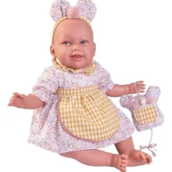 Poupée Antonio Juan 52 cm - "Mi primer Reborn" Martina petite souris avec protège dents