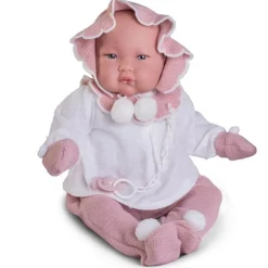 Poupée Antonio Juan 52 cm - "Mi primer Reborn" Alejandra avec un sac à goûter
