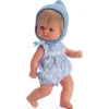 Poupée Así 20 cm - Bomboncín avec barboteuse fleurie et capuche bleue