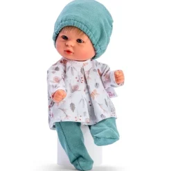 Poupée Así 20 cm - Bomboncín garçon avec chemise d'escargot, guêtre et chapeau vert