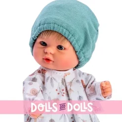 Poupée Así 20 cm - Bomboncín garçon avec chemise d'escargot, guêtre et chapeau vert