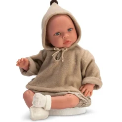Poupée Así 46 cm - Leo avec un sweat-shirt de la Collection Green