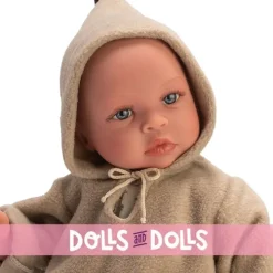 Poupée Así 46 cm - Leo avec un sweat-shirt de la Collection Green