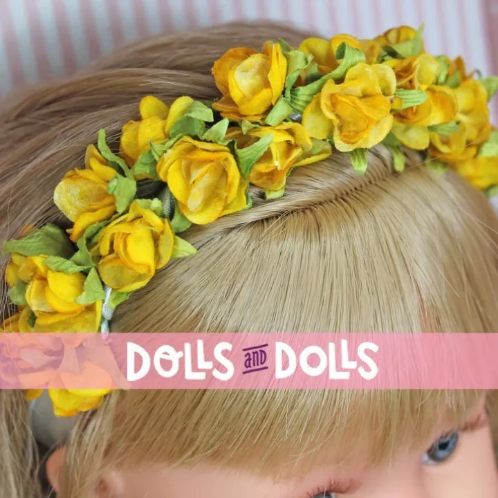 Poupée Así 57 cm - Pepa Plumeti de communion avec ceinture de tulle rose