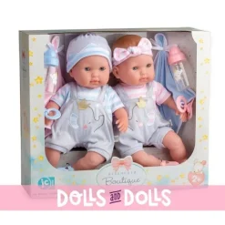 Poupée Berenguer Boutique 38 cm - Jumeaux avec pyjama et accessoires
