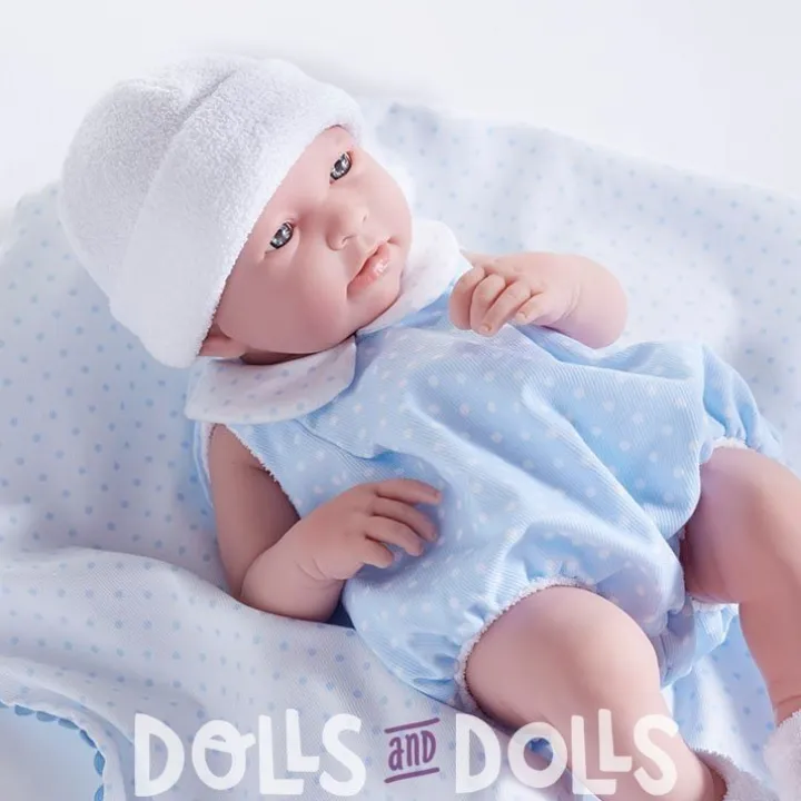 Poupée Berenguer Boutique 43 cm - 18108 La newborn (garçon) avec tenue bleue et couverture