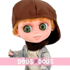 Poupée Berjuan 32 cm - The Biggers - Garçon en veste à carreaux avec casquette