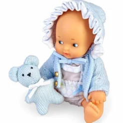Poupée classique Barriguitas 15 cm - Ensemble bébé avec vêtements bleus