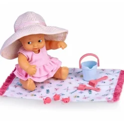 Poupée classique Barriguitas 15 cm - Bébé jouant sur le rivage