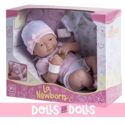 Poupée Design by Berenguer 36 cm - La Newborn - Soins tendres avec bouche fermée et ensemble de vêtements