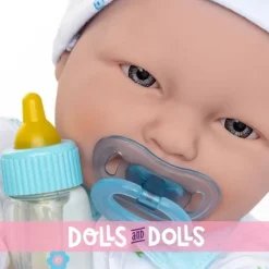 Poupée Design by Berenguer 51 cm - La Baby Doll - Pour dormir - Avec le pyjama, la tétine et le biberon