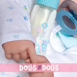 Poupée Design by Berenguer 51 cm - La Baby Doll - Pour dormir - Avec le pyjama, la tétine et le biberon