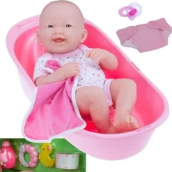 Poupée Design by Berenguer 36 cm - La Newborn - Set de bain nouveau-né