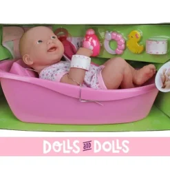 Poupée Design by Berenguer 36 cm - La Newborn - Set de bain nouveau-né