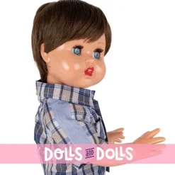 Poupée Juanín Pérez 50 cm - Avec chemise rayée bleue