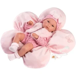 Poupée Llorens 35 cm - Bimba avec coussin rose